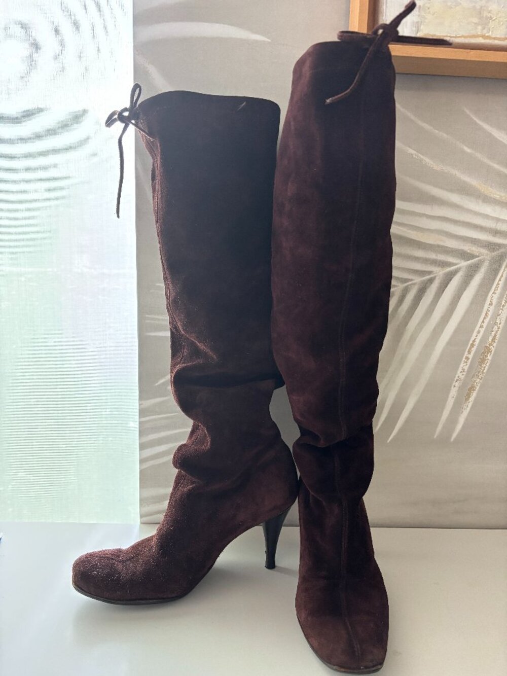 ✨ Authentic Parisian Luxury Suede Slouch Boots ✨